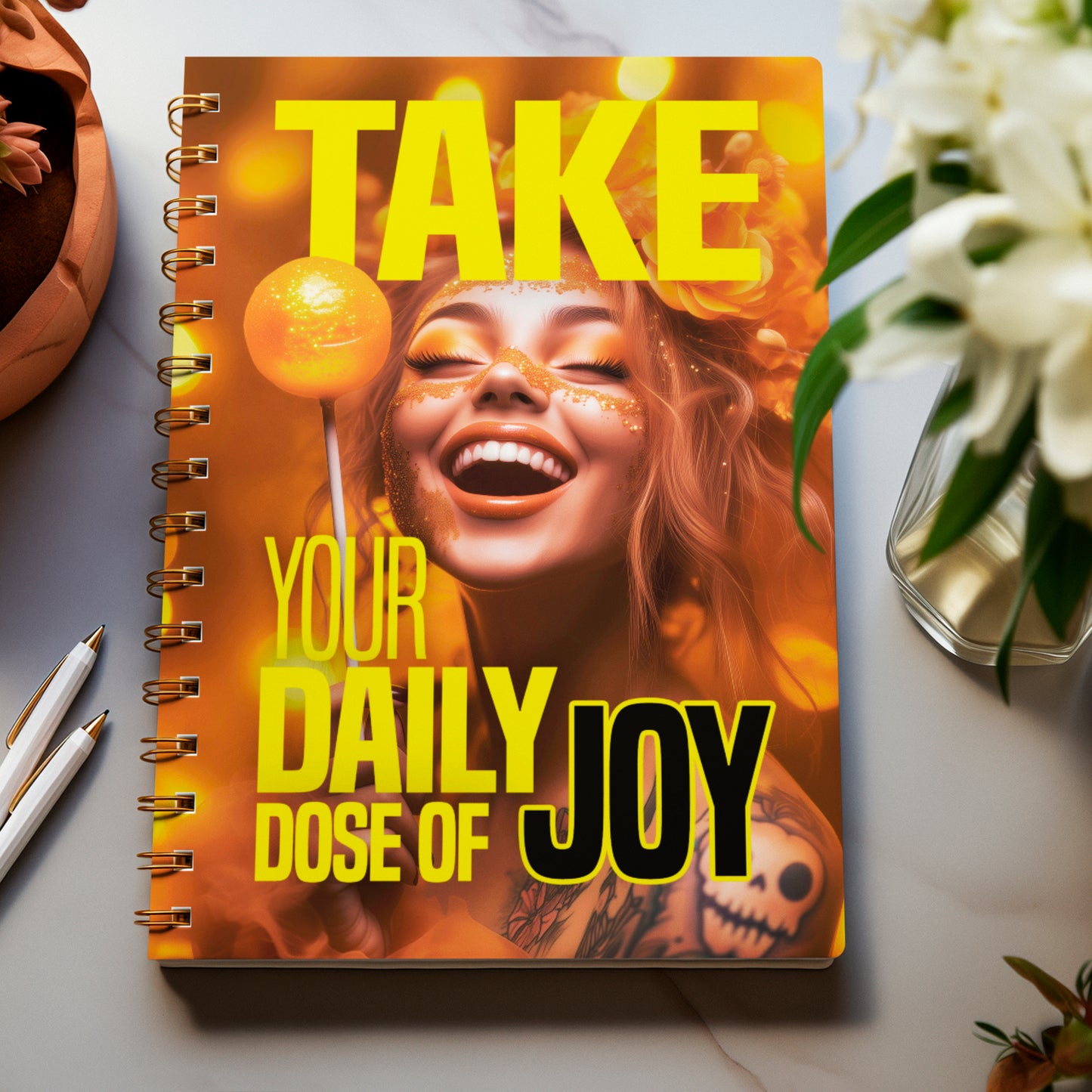 Daily Joy - Spiral notebook