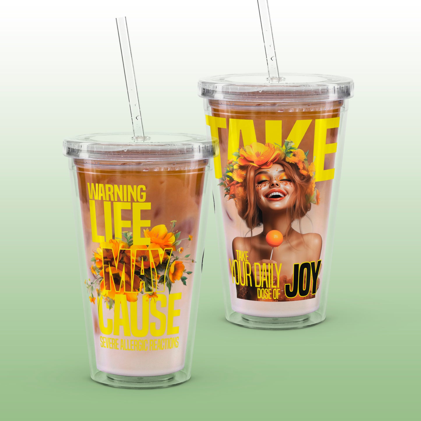 Daily Joy – Clear Tumbler (16 oz)