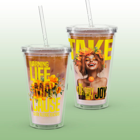 Daily Joy – Clear Tumbler (16 oz)