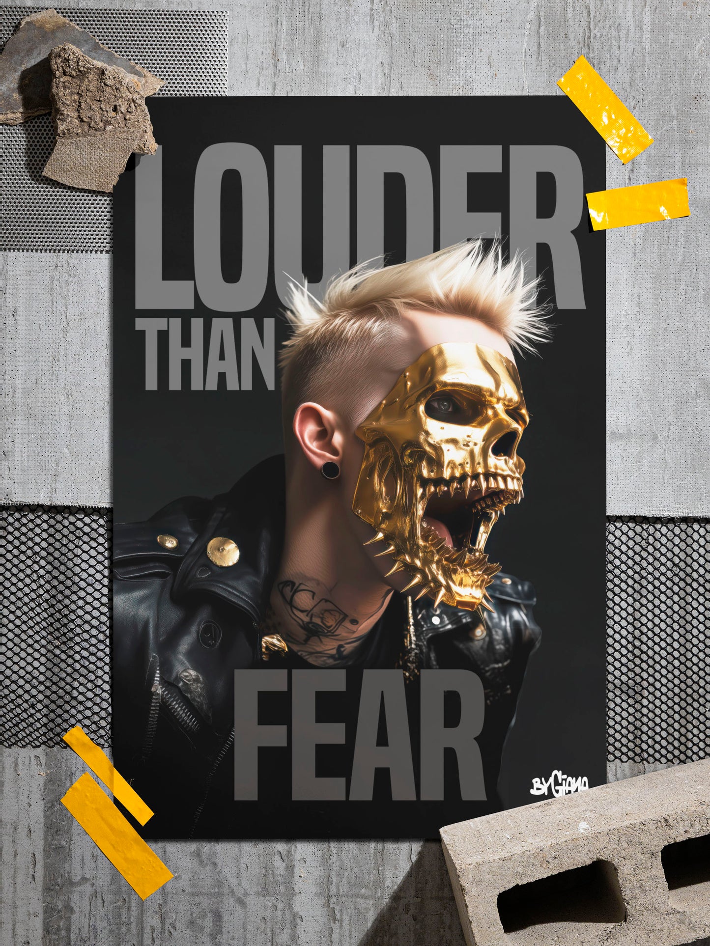 Louder than fear - Glossy Art Print