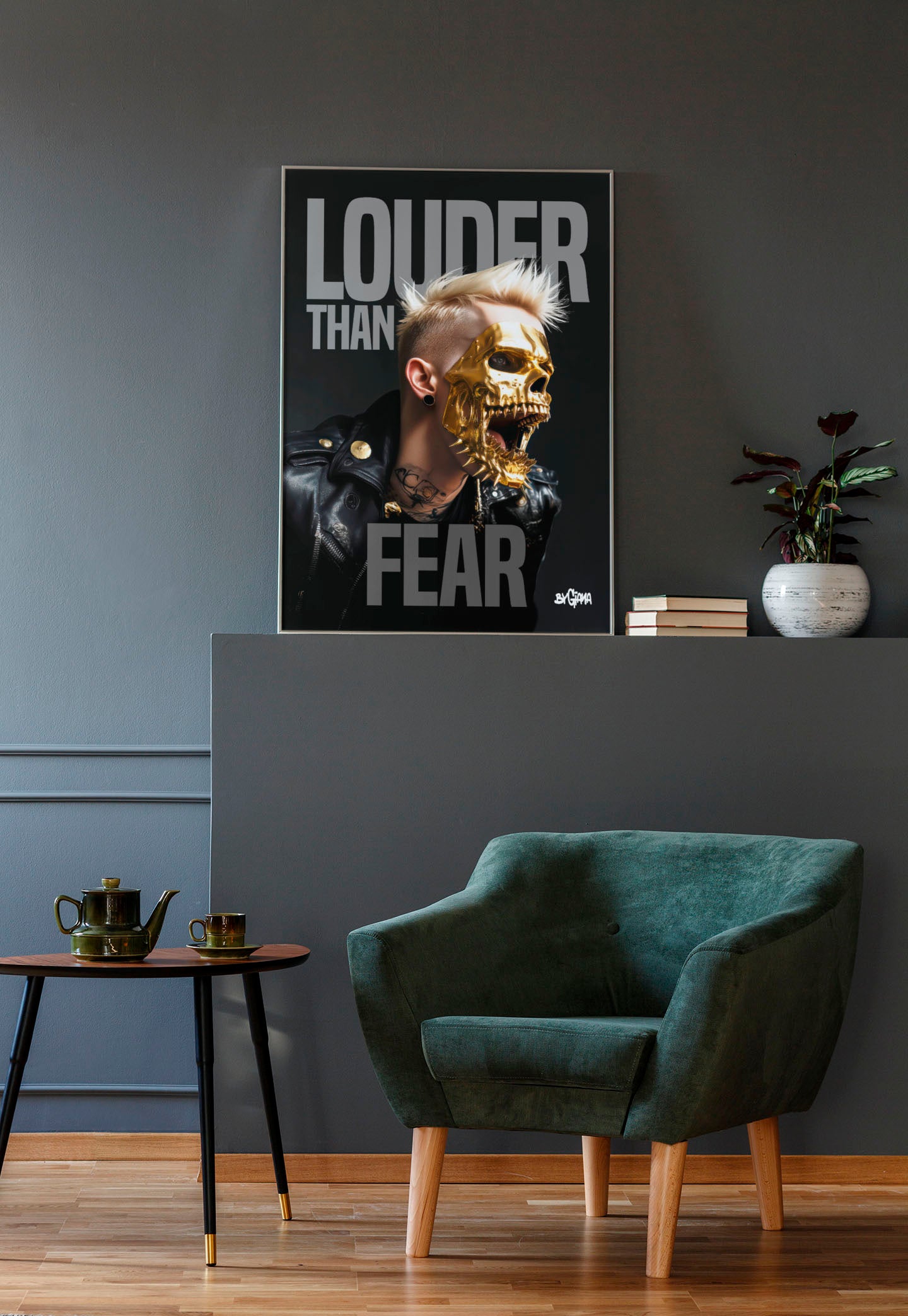 Louder than fear - Glossy Art Print