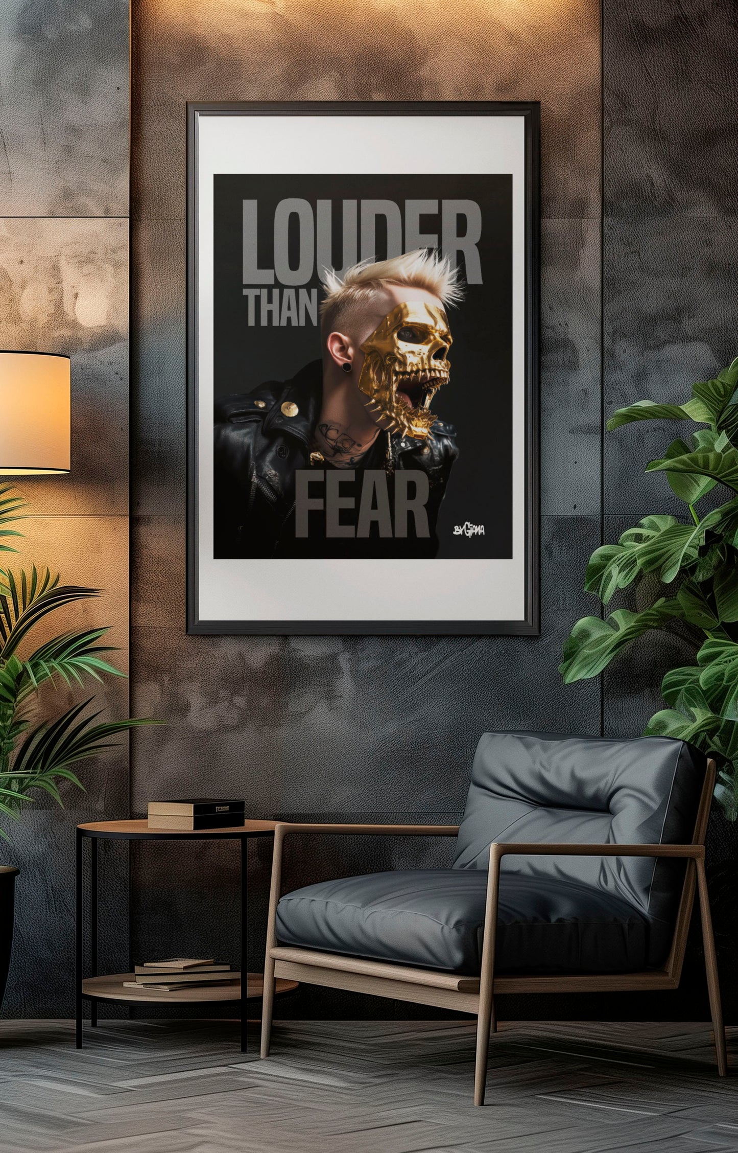 Louder than fear - Glossy Art Print