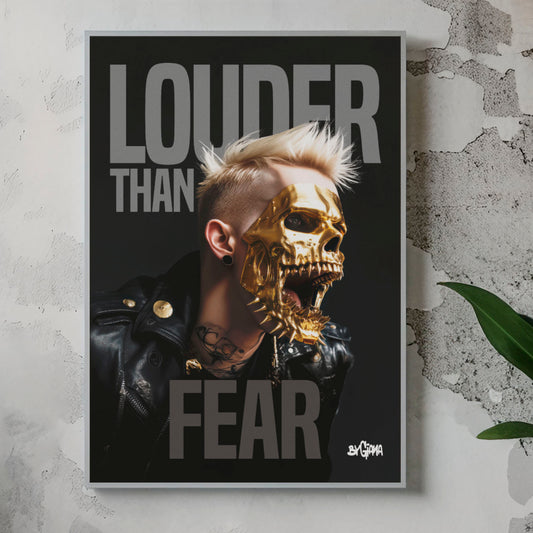 Louder than fear - Glossy Art Print