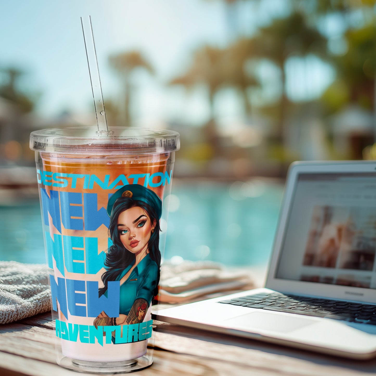 New Adventures – Clear Tumbler (16 oz)