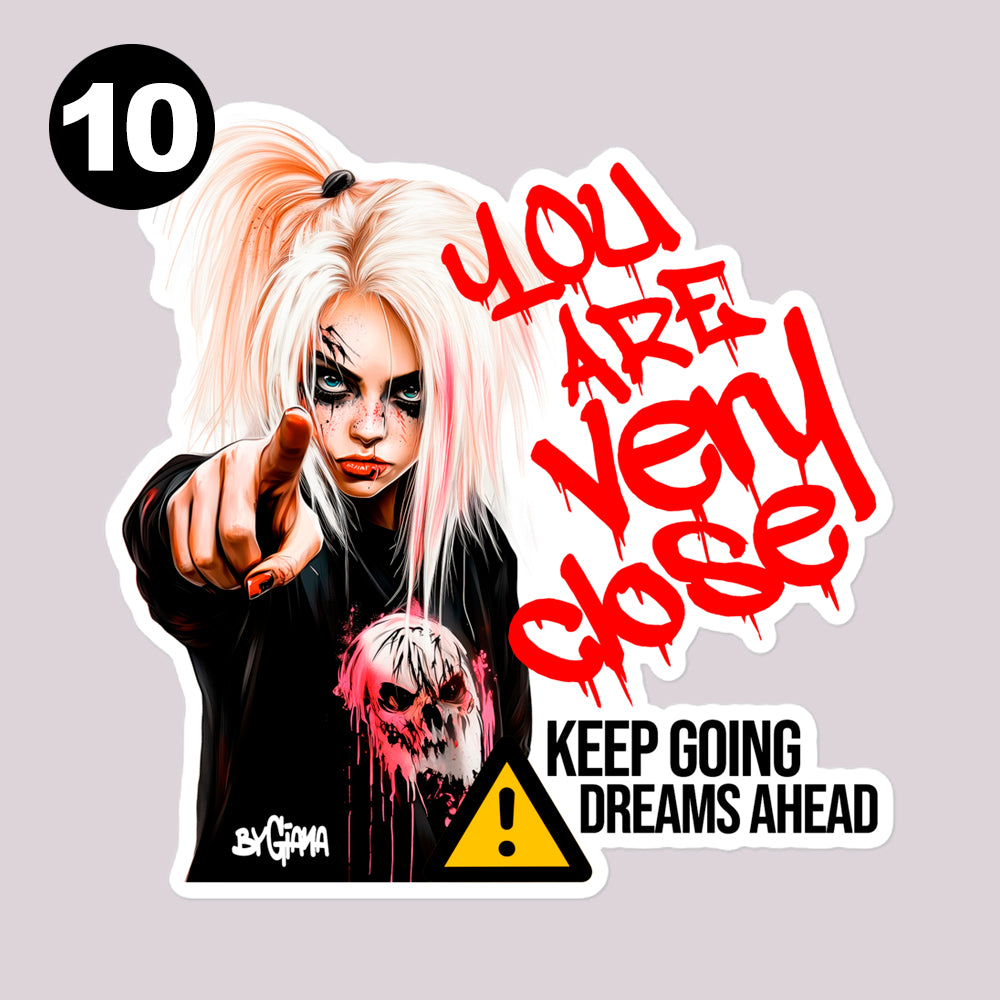 Pack of 3 Vinyl Stickers (Size M) – Choose Any 3 Designs