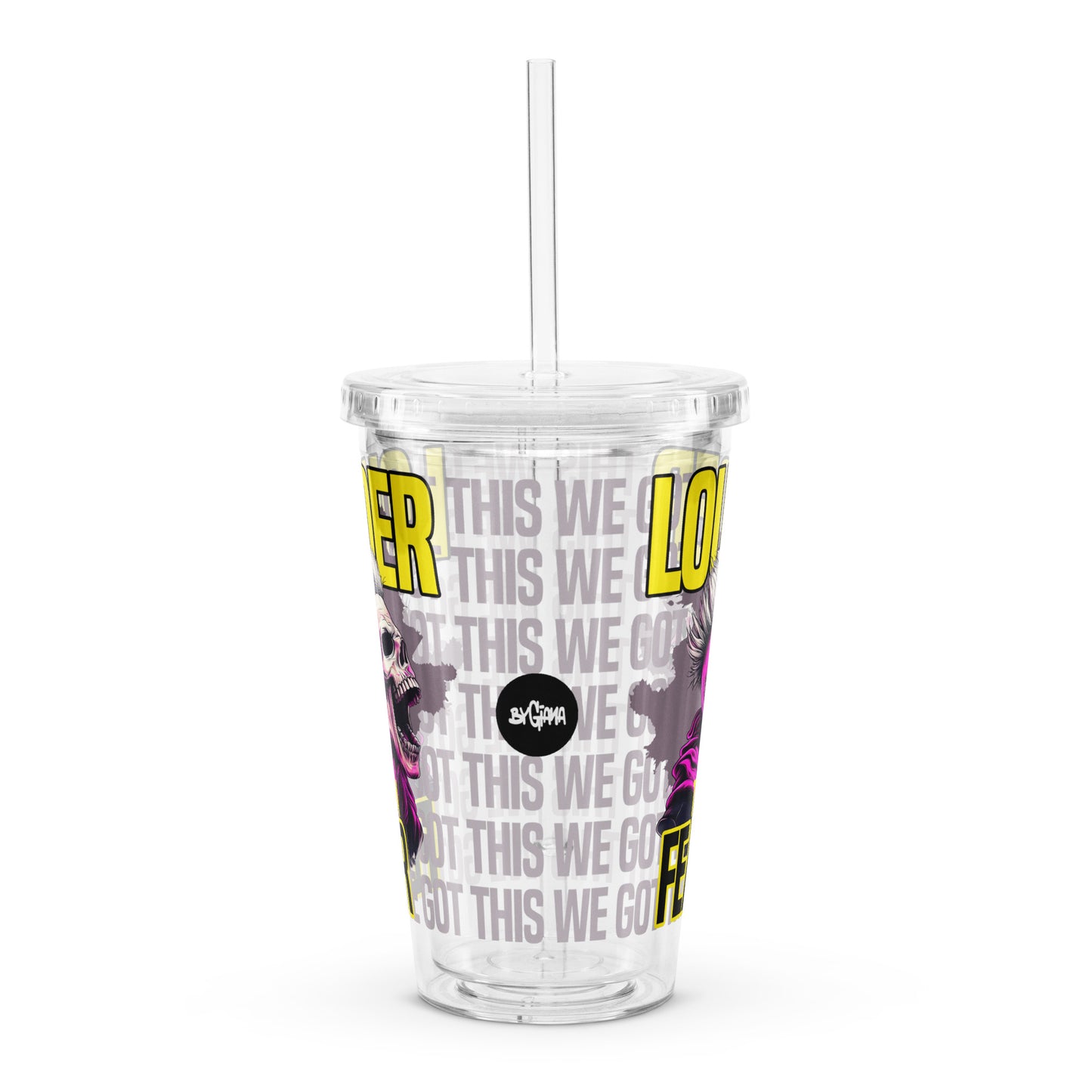 Louder than fear – Clear Tumbler (16 oz)