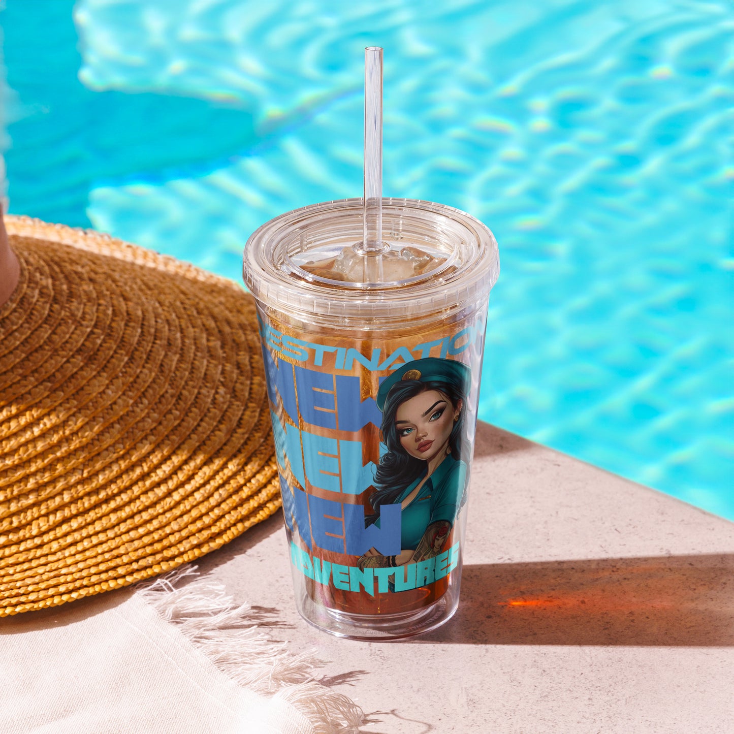 New Adventures – Clear Tumbler (16 oz)