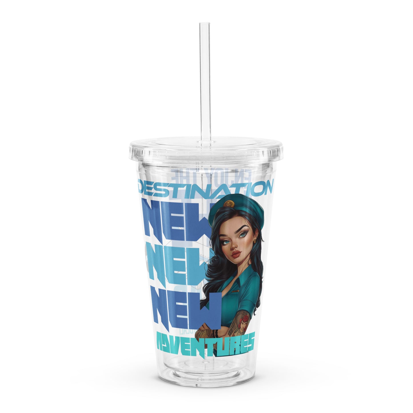 New Adventures – Clear Tumbler (16 oz)