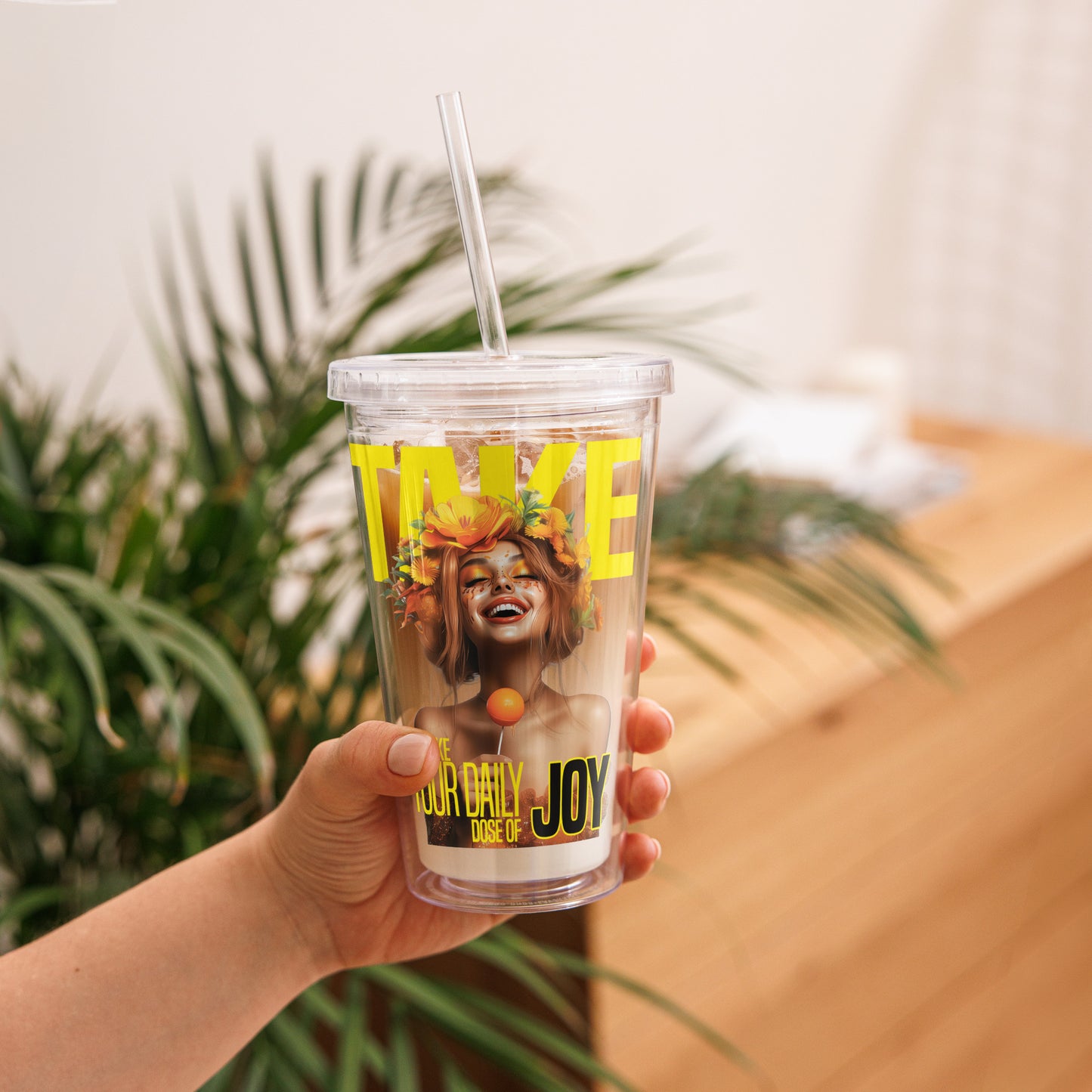 Daily Joy – Clear Tumbler (16 oz)