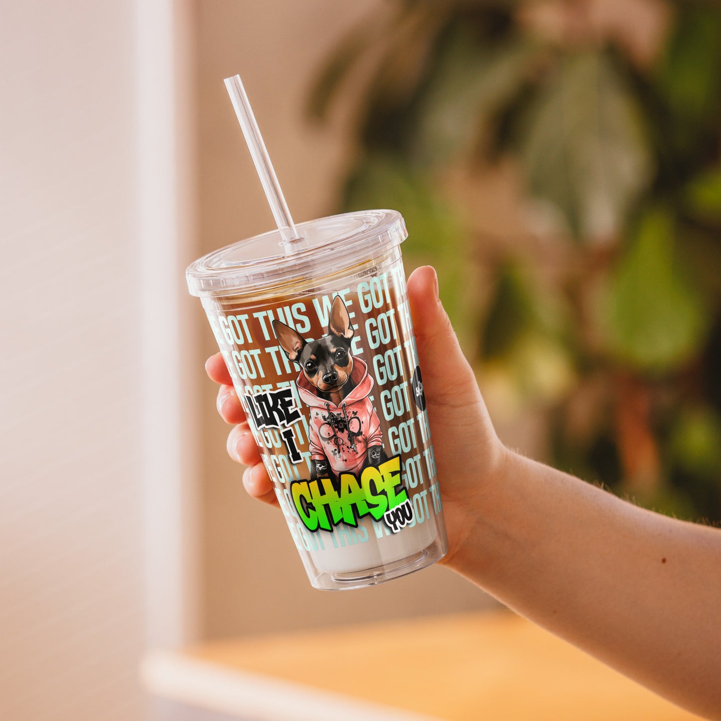 Chase your dreams – Clear Tumbler (16 oz)