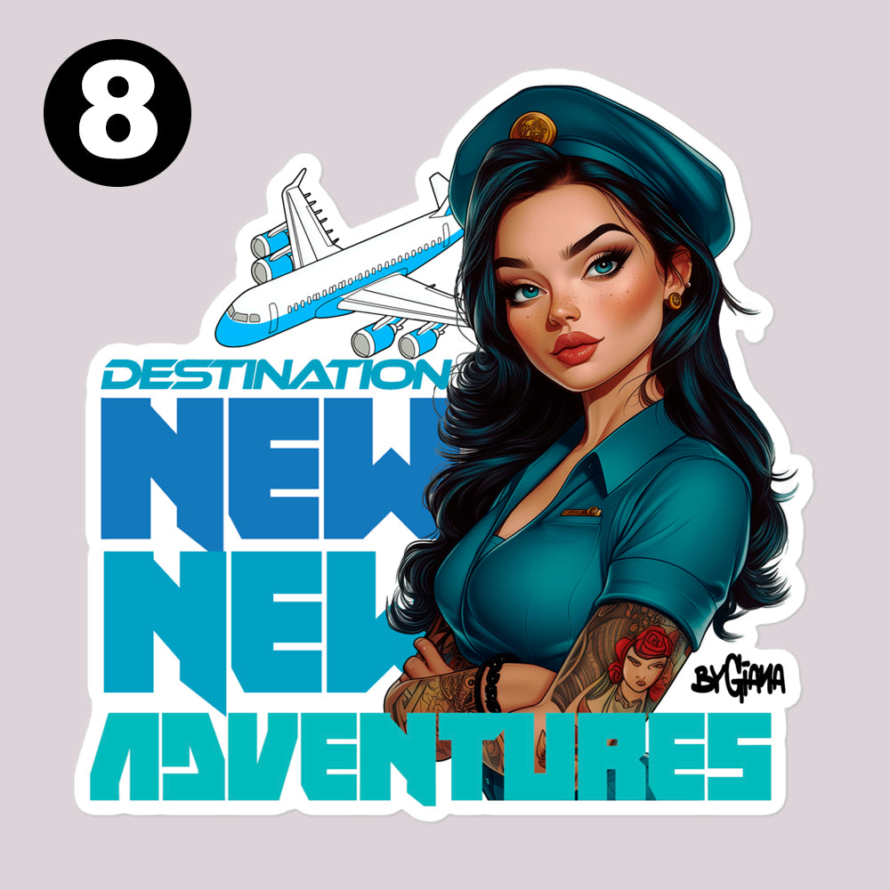 Pack of 3 Vinyl Stickers (Size L) – Choose Any 3 Designs