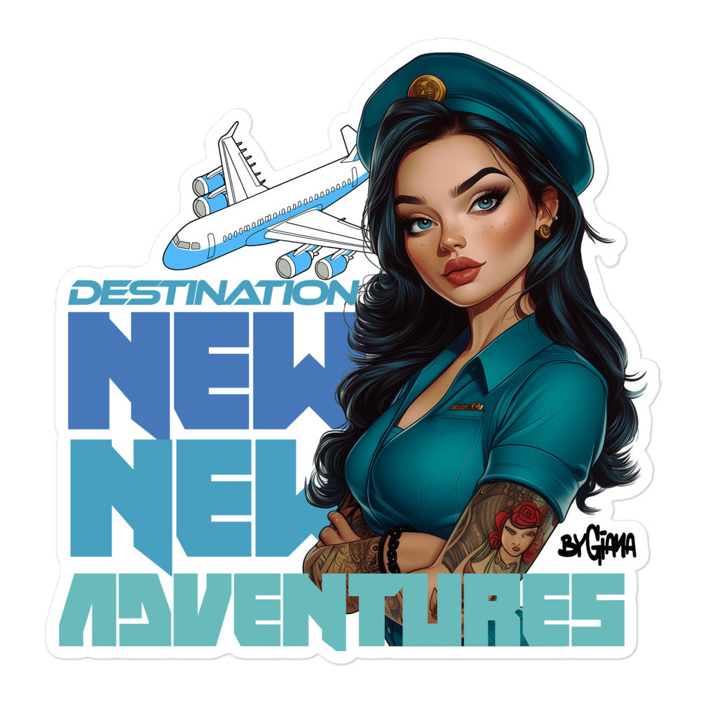 New adventures - Vinyl Sticker