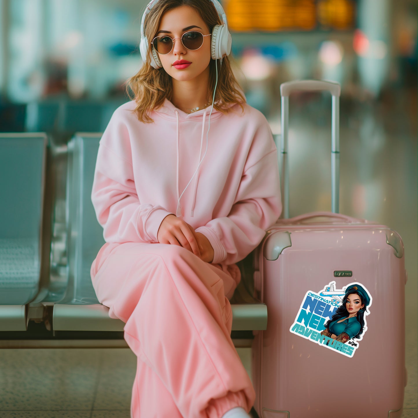 New adventures - Vinyl Sticker