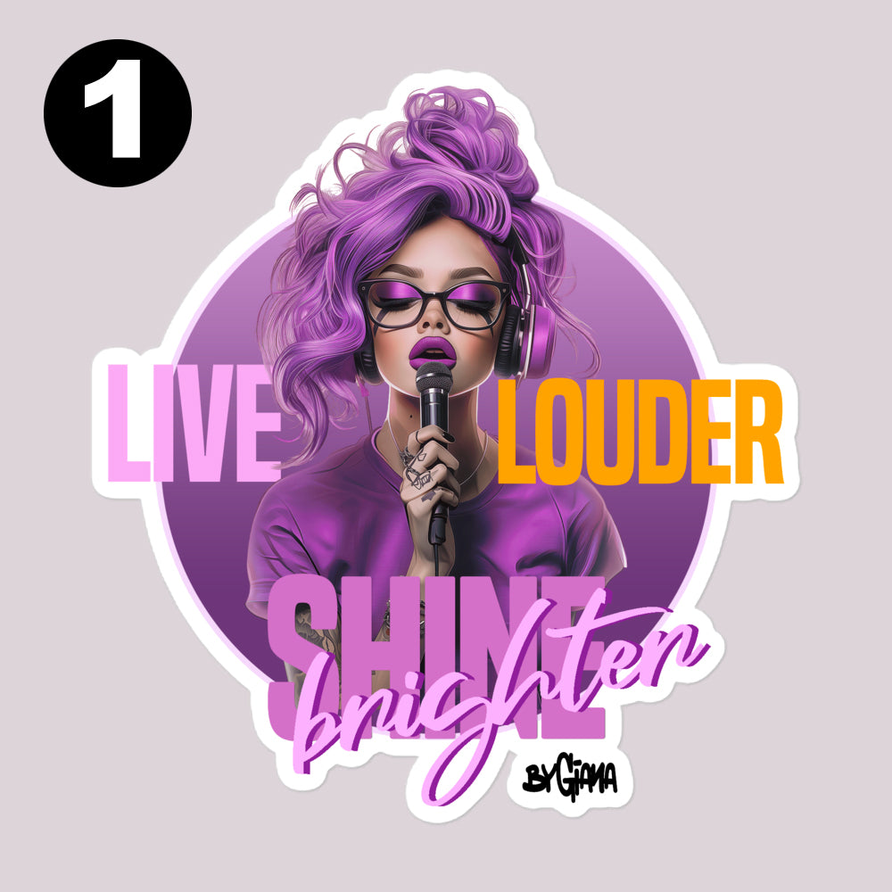 Pack of 3 Vinyl Stickers (Size L) – Choose Any 3 Designs