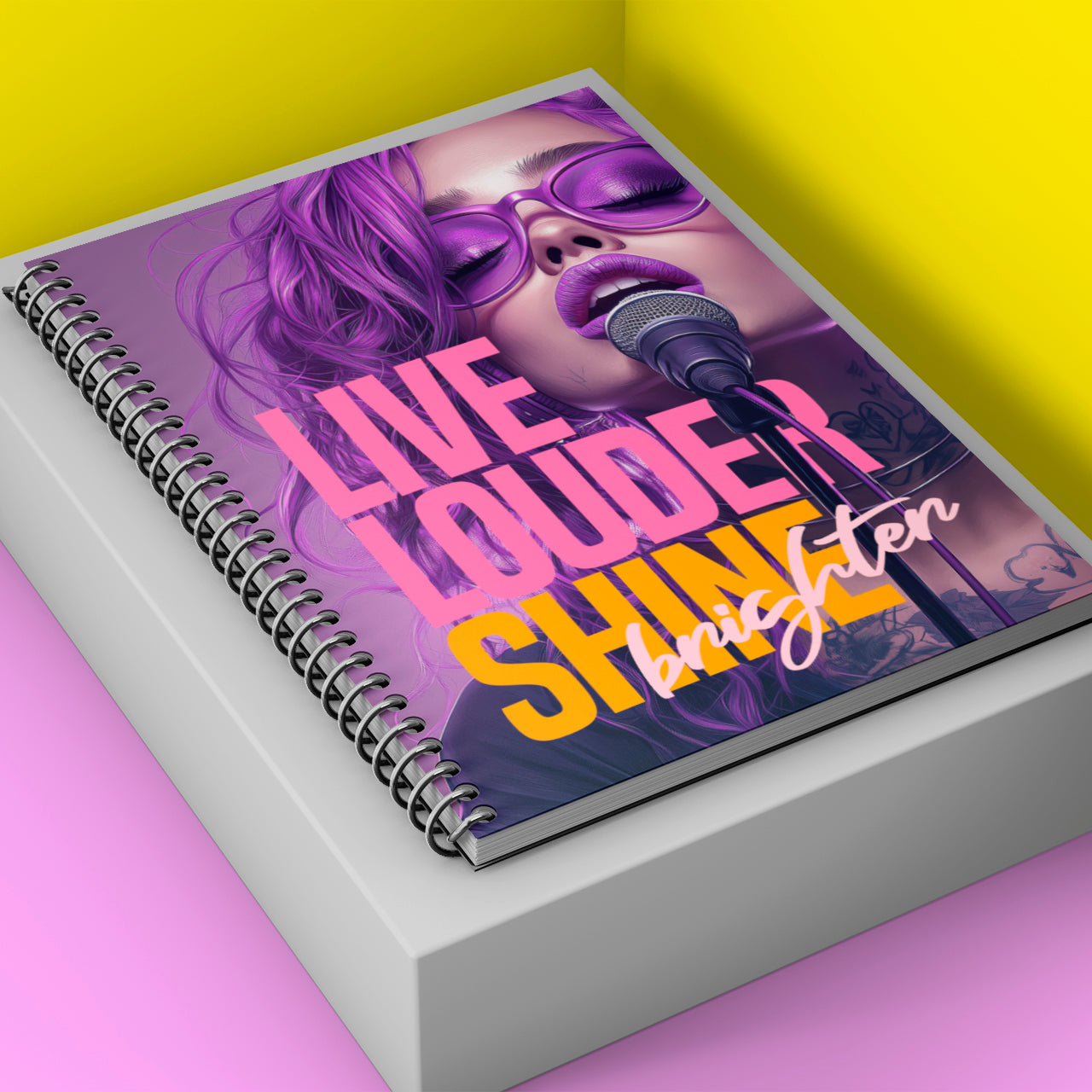 Shine - Spiral notebook