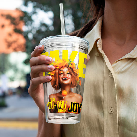 Daily Joy – Clear Tumbler (16 oz)