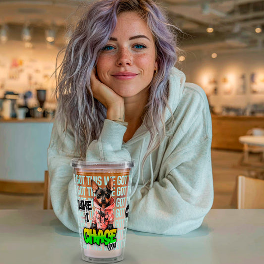 Chase your dreams – Clear Tumbler (16 oz)