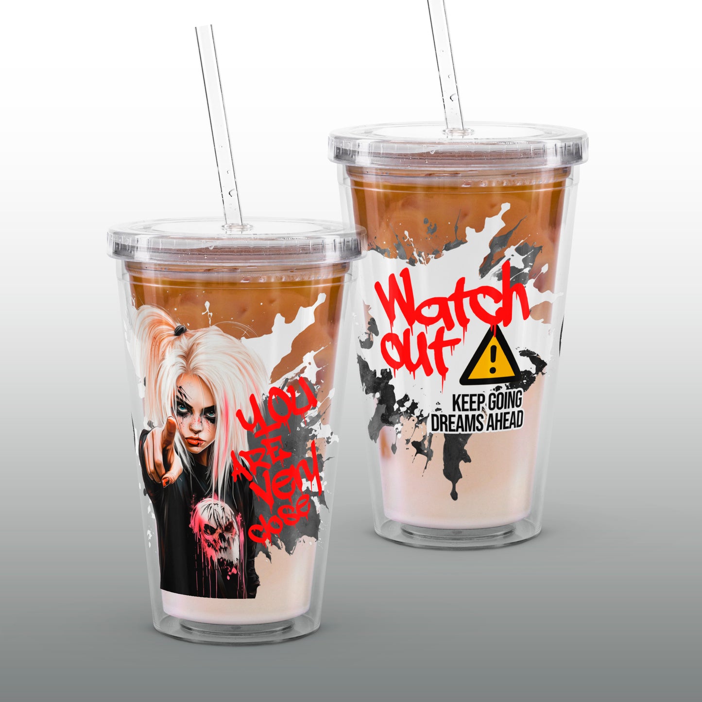 Dreams ahead – Clear Tumbler (16 oz)